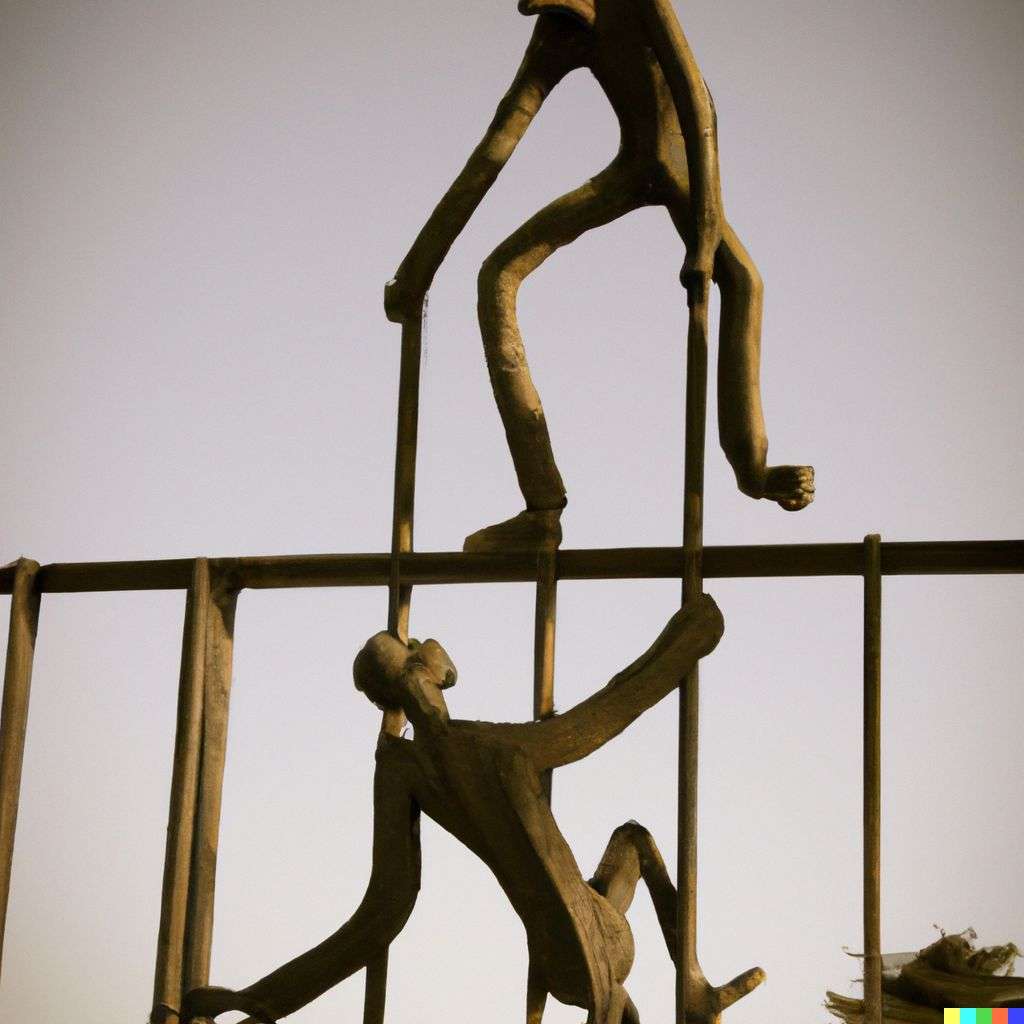the discovery of gravity, sculpture